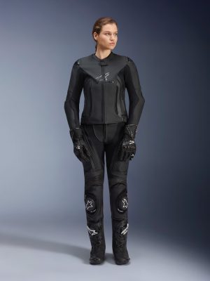 Women Stella GP Plus V4 Leather Jacket