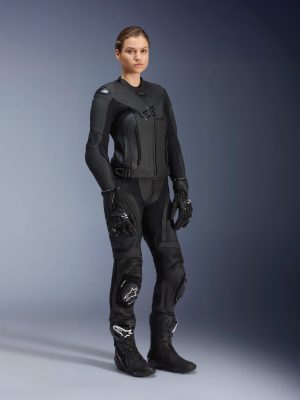 Women Stella GP Plus V4 Leather Jacket